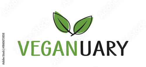 Veganuary - Icon on a transparent background