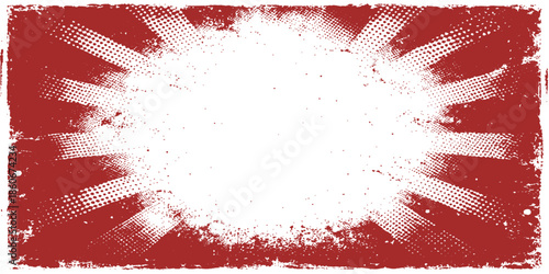Abstract grunge red background featuring an artistic paint splatter texture with blood red ink splashes and a decorative vector design for a festive Christmas banner or wallpaper backdrop
