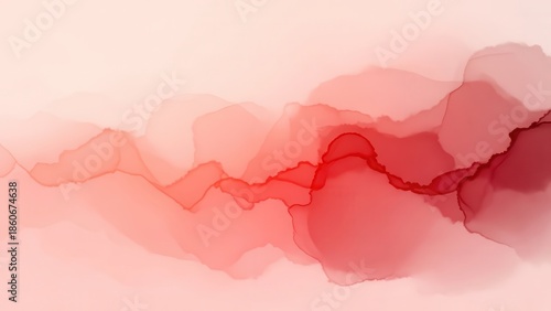 Red and pink watercolor style abstract Soft Romantic Valentine?s Day Love background