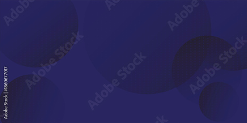 Blue glowing gradient circle background. Geometric navy tech overlap sphere wallpaper. Abstract bokeh texture for poster, banner, medical brochure, business template. Vector flowing bubble backdrop