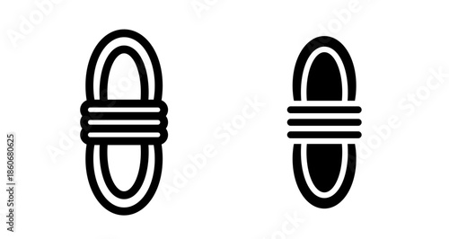 Rope Icon collection in filled and stroke style.
