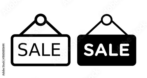 Sale Icon collection in filled and stroke style.