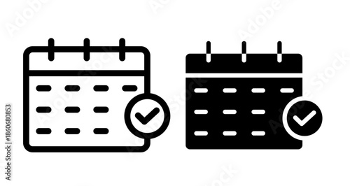 Subscription Icon collection in filled and stroke style.