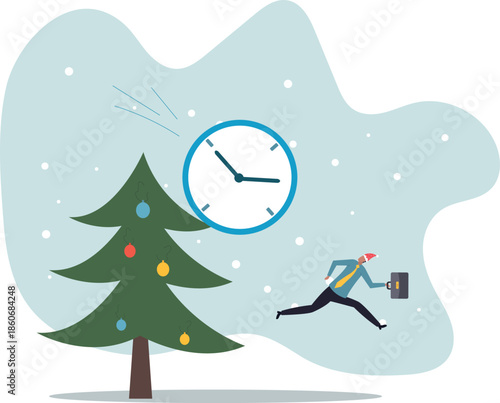 Run out of time, work deadline, time countdown or time management .about a man and his life.