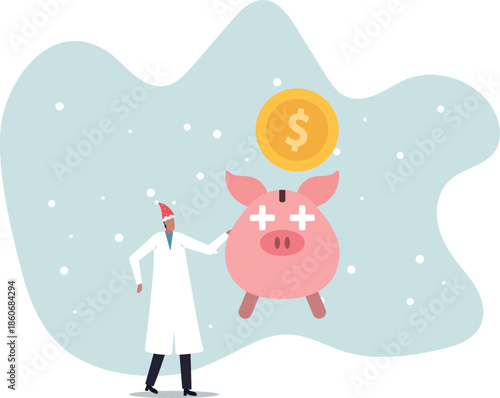 Health saving account, HSA, financial plan saving for medical expense or medicare cost and benefits .about a man and his life.