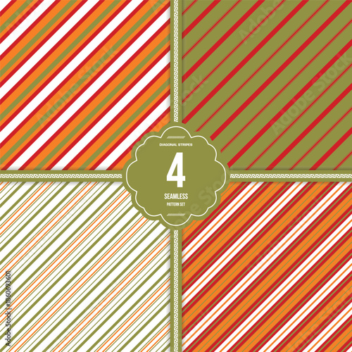 фотографія Diagonal Stripes in Highway To Hell White Orange You Happy? Digital Paper Wallpa