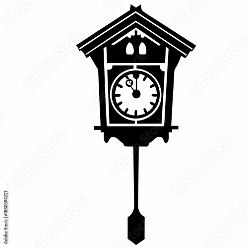 silhouette extra time icon