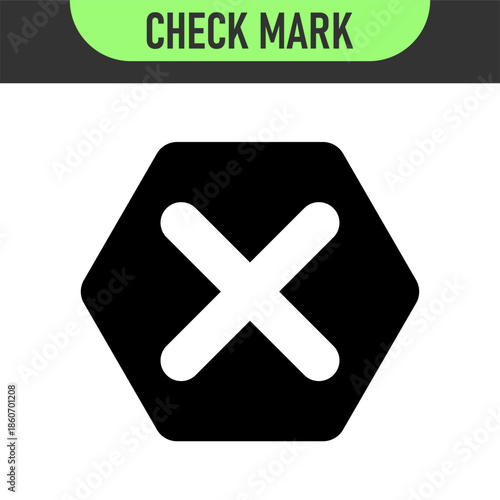 check mark icon button set. check box icon with right and wrong buttons and yes or no checkmark icons in green tick box and red cross. vector illustration	