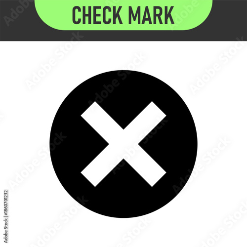 check mark icon button set. check box icon with right and wrong buttons and yes or no checkmark icons in green tick box and red cross. vector illustration	