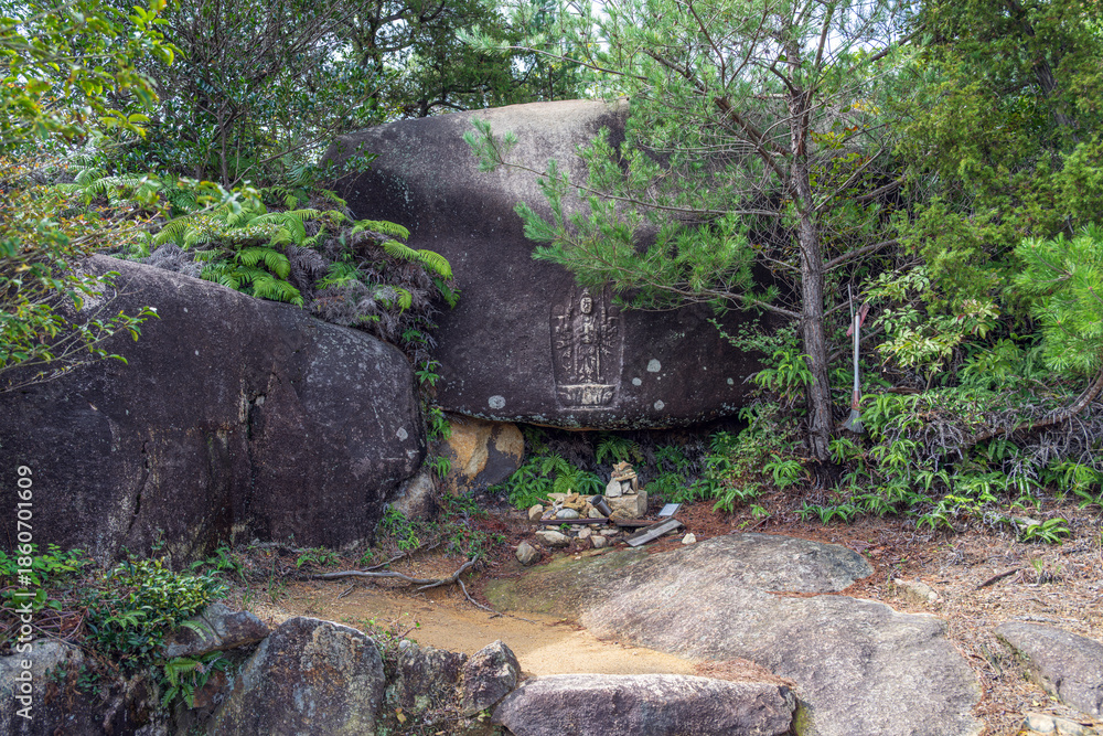 Obraz premium 岡山 鬼ノ城 岩切観音