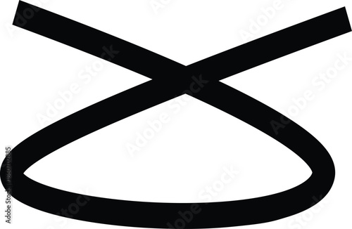 Abstract Black and White Symbol Overlay Design Element