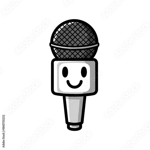 Cute Microphone Icon. (1)