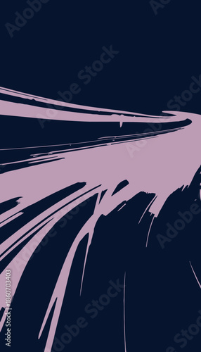 Dynamic Long Exposure Photograph Capturing Vibrant Red and Blue Light Trails Against a Dark Urban Nightscape