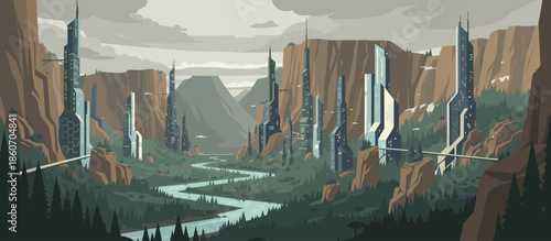 Hand-drawn illustration of a sandy dune with wild grass under a clear blue sky, depicted in a retro comic book style with bold outlines and halftone dot textures for a natural feel