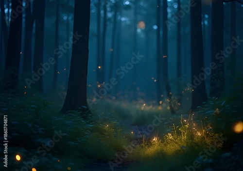 forest in the night