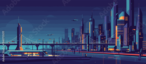 Motocross rider on a dirt bike speeds through a dusty off-road landscape in a dynamic comic book style illustration with a large sun and distant power lines