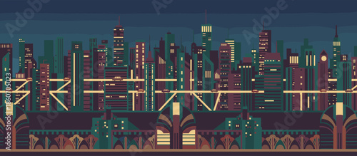 Hand-drawn illustration of a man and his two loyal dogs relaxing by a rustic wooden shed in a tranquil pine forest, a peaceful scene of companionship