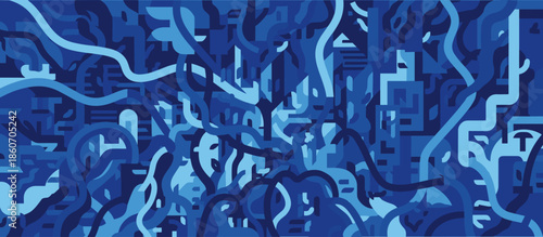 Freshly cut Christmas tree wrapped in netting rests on the ground beside a person's boots, a classic winter holiday preparation scene in a vintage graphic art style