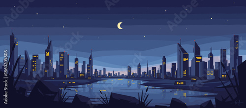 Sad and lonely man sitting alone on a green park bench, looking down with a somber expression in a graphic novel style illustration with a limited color palette