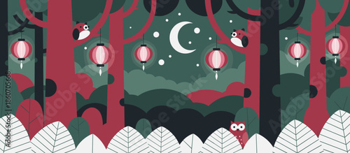 Elderly man in a green suit and hat stands alone in a park, looking at a famous iron lattice tower through an arch of trees in a contemplative comic book style illustration