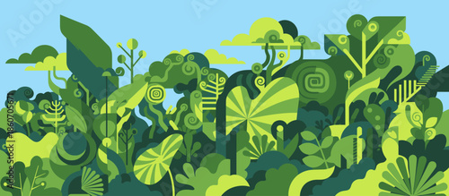 Solitary elderly man in a trench coat and fedora walks through a long, sunlit architectural colonnade in a retro comic book style illustration with halftone shading