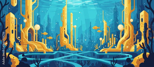 Detailed graphic illustration of a hiker's muscular legs in boots running up a rugged mountain trail, depicted in a dynamic low-angle view with a retro comic book style