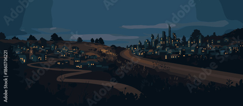 Basketball player in a blue uniform and hoodie dribbles a ball across a court in a dynamic, graphic illustration style with bold outlines and a limited color palette