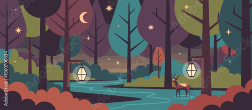 Geothermal volcanic landscape with steaming geysers in a hand-drawn comic book style, featuring a lone cloaked traveler on an epic journey through a desolate, rocky canyon