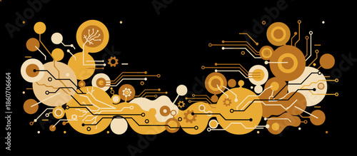 Person riding a green dual-sport motorcycle loaded with camping gear speeds along a winding dirt road in a forest, kicking up a cloud of dust in a retro comic style