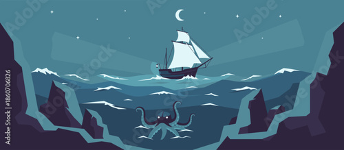 Blue faceted crystal gemstone illustration in a hand-drawn sketchy style with retro halftone dot patterns, showing a raw mineral with bold outlines and a graphic design aesthetic