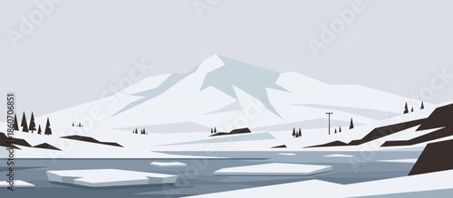 Classical stone monument with statues and a winged lion overlooks a grand domed cathedral and modern city skyline in this detailed hand-drawn graphic illustration