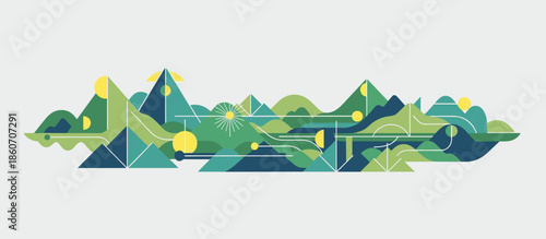 Illustrated stylish woman in a tied top and terracotta skirt stands among desert plants in a warm, retro graphic art banner with halftone details and a relaxed vibe