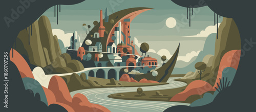 Couple's clasped hands and walking legs in a low angle view, a stylized illustration depicting romance, togetherness, and a date in the park