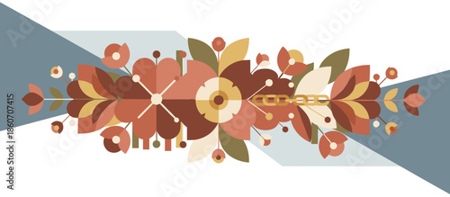 Rustic wooden cabin with a green roof and log walls is depicted in a graphic novel style illustration with halftone shading, nestled among rolling hills and tall grass