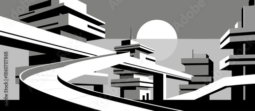 U-shaped sesame seed breadstick with a creamy herb dip is served on a rustic wooden board in a retro comic book style illustration with halftone shading