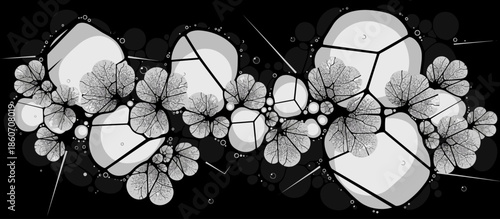 Beautifully set wooden dining table prepared for an outdoor meal on a rooftop terrace, surrounded by lush urban gardens with a city skyline view in a graphic illustration style