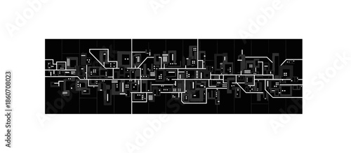 Two young men in casual sportswear relaxing outdoors, lying on the ground with a peaceful expression in a modern, minimalist illustration with a limited color palette and graphic lines