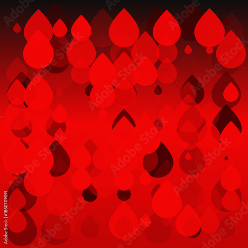 Red Blood Drop Abstract Background