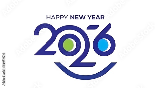 New year illustration design