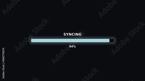 Wallpaper Mural Progress bar display showing syncing status during video playback with completion indicator Torontodigital.ca