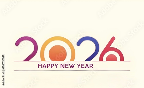 New year illustration design