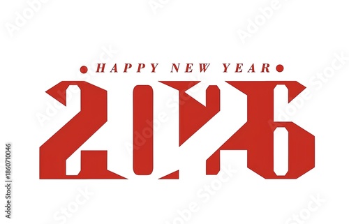 New year illustration design