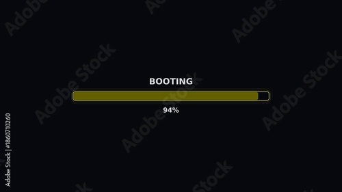 Wallpaper Mural Progress bar indicates booting process completion in a waiting period during video playback Torontodigital.ca