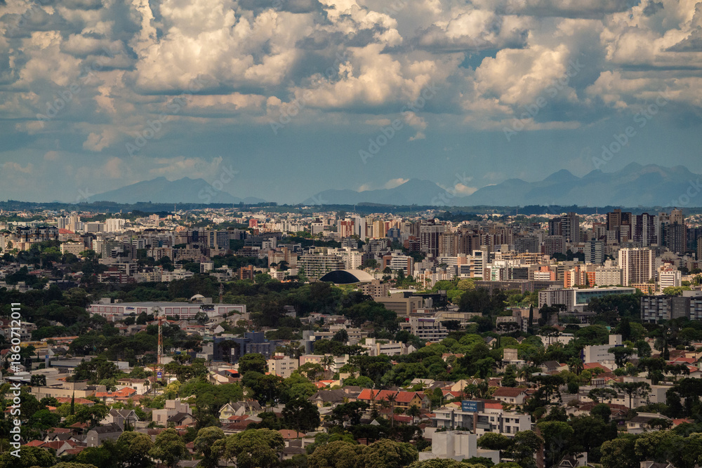 Fototapeta premium Visão de Curitiba - Paraná - Torre de Observação Panorâmica