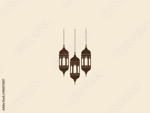 Islamic Fanous Lantern Ramadan Silhouette