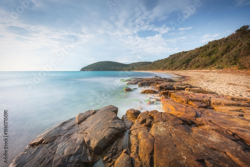 Wallpaper Mural Cala Violina Beach Long Exposure with Rocks, Tuscany Torontodigital.ca