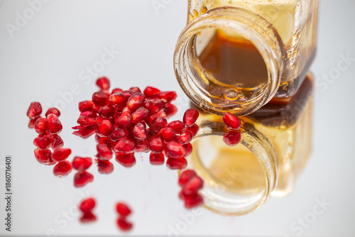 Pomegranate with honey