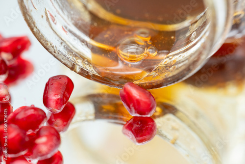 Pomegranate with honey