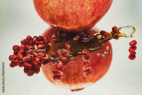 Pomegranate with honey