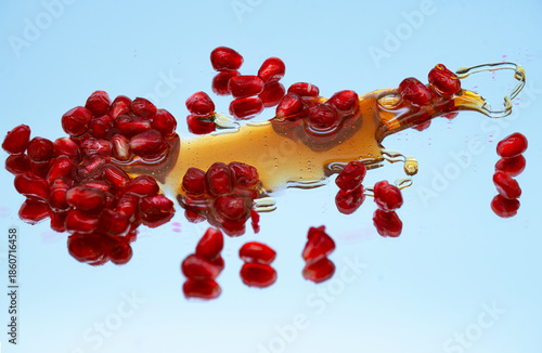 Pomegranate with honey